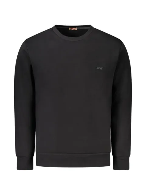 RIFLE embroidered-logo crew-neck sweater