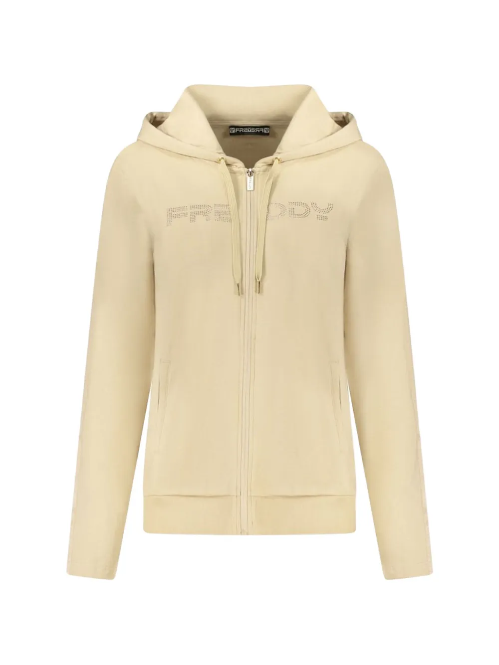 FREDDY logo-embellished zip-up hoodie