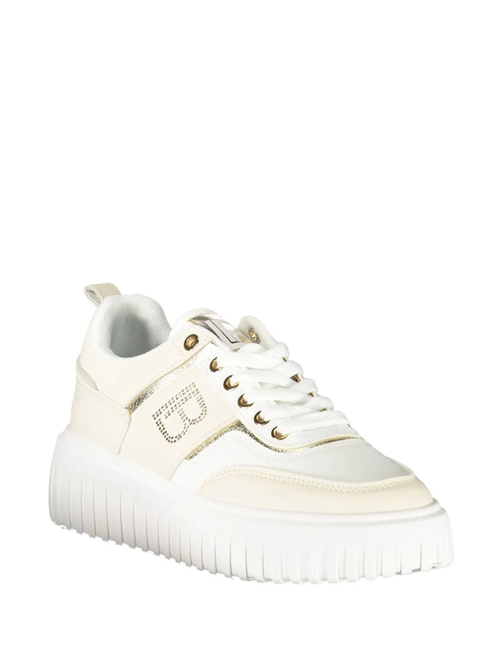 Laura Biagiotti logo-detail platform sneakers Beige