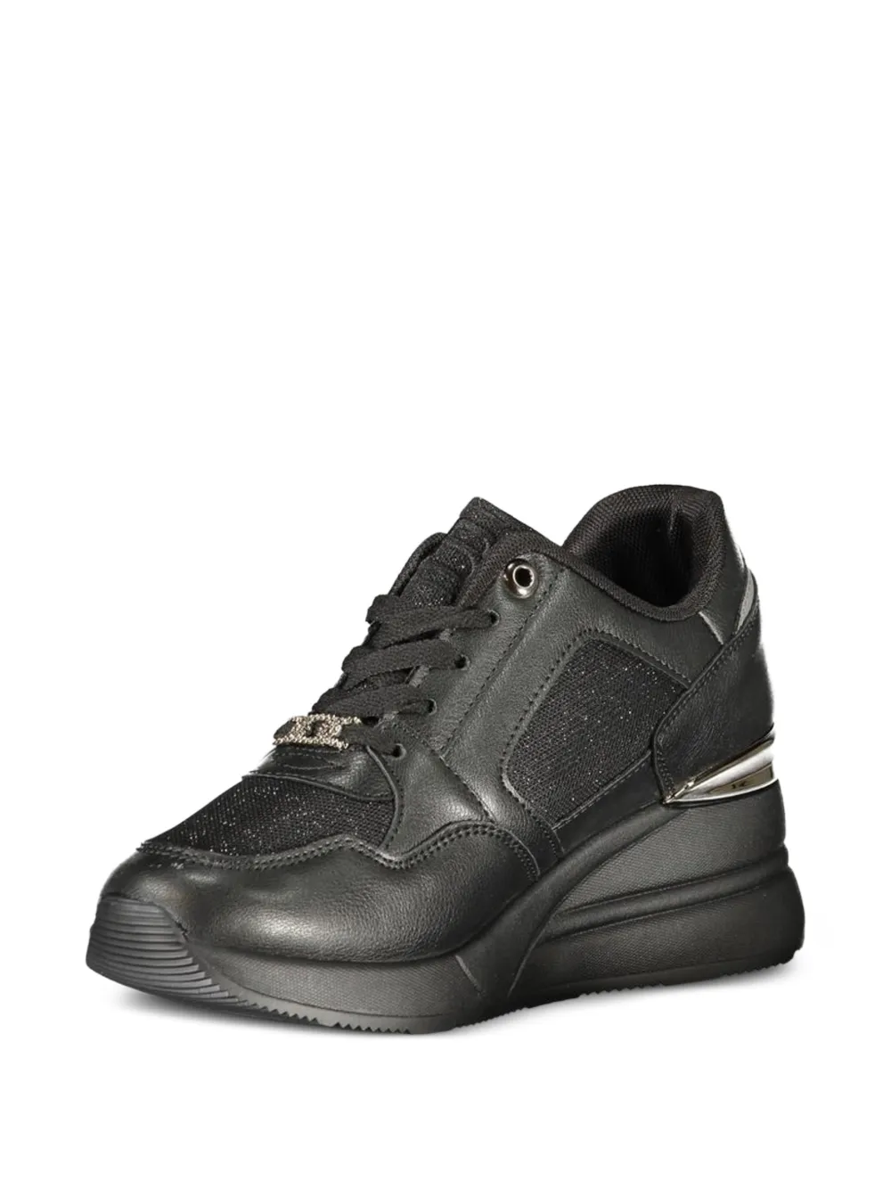 Laura Biagiotti zipper-detail platform sneakers Zwart