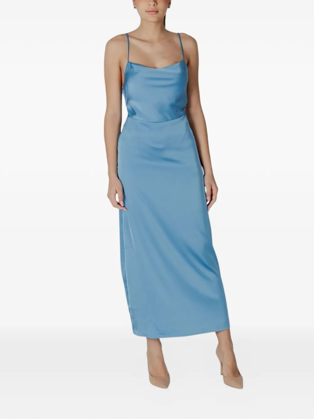 Vila Viravenna midi dress - Blau
