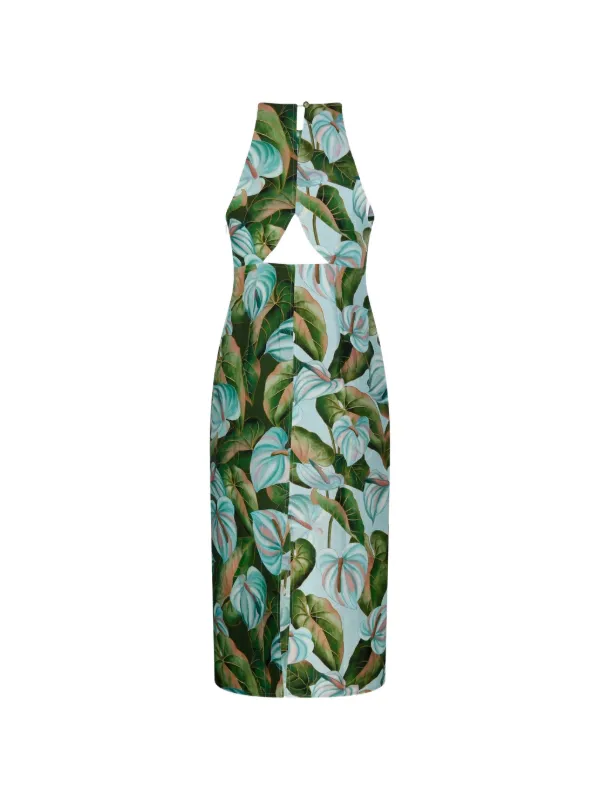 farm rio green floral dress Tropical Dream Maxi Dress