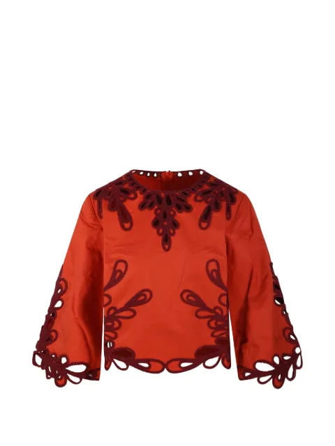 Antik Batik Deva cut-out embroidered top