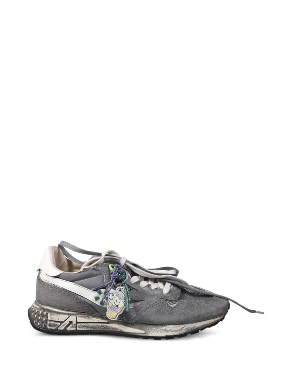 Autry Reelwind Super Vintage panelled distressed sneakers Grijs