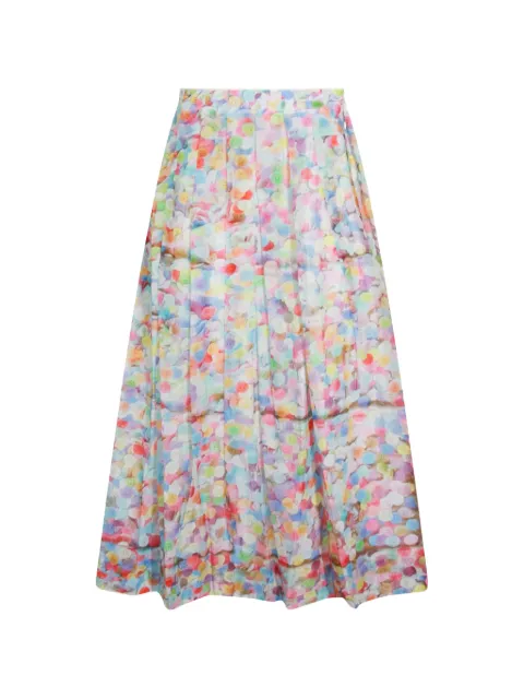 TALKING WALLS Lily confetti-print pleated skirt