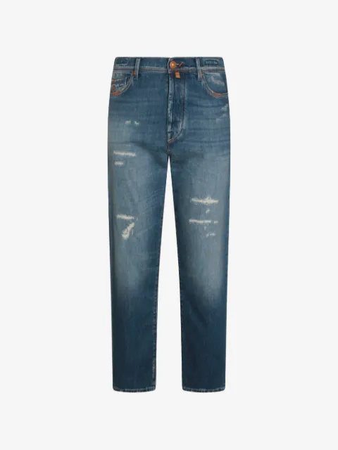 Jacob Cohën Calça jeans com acabamento destroyed