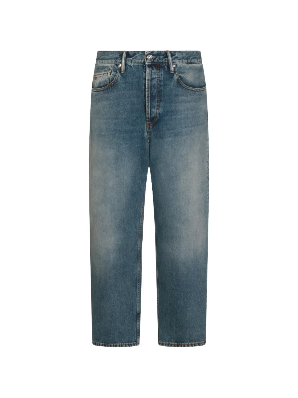 Nine In The Morning faded-effect jeans - Blu