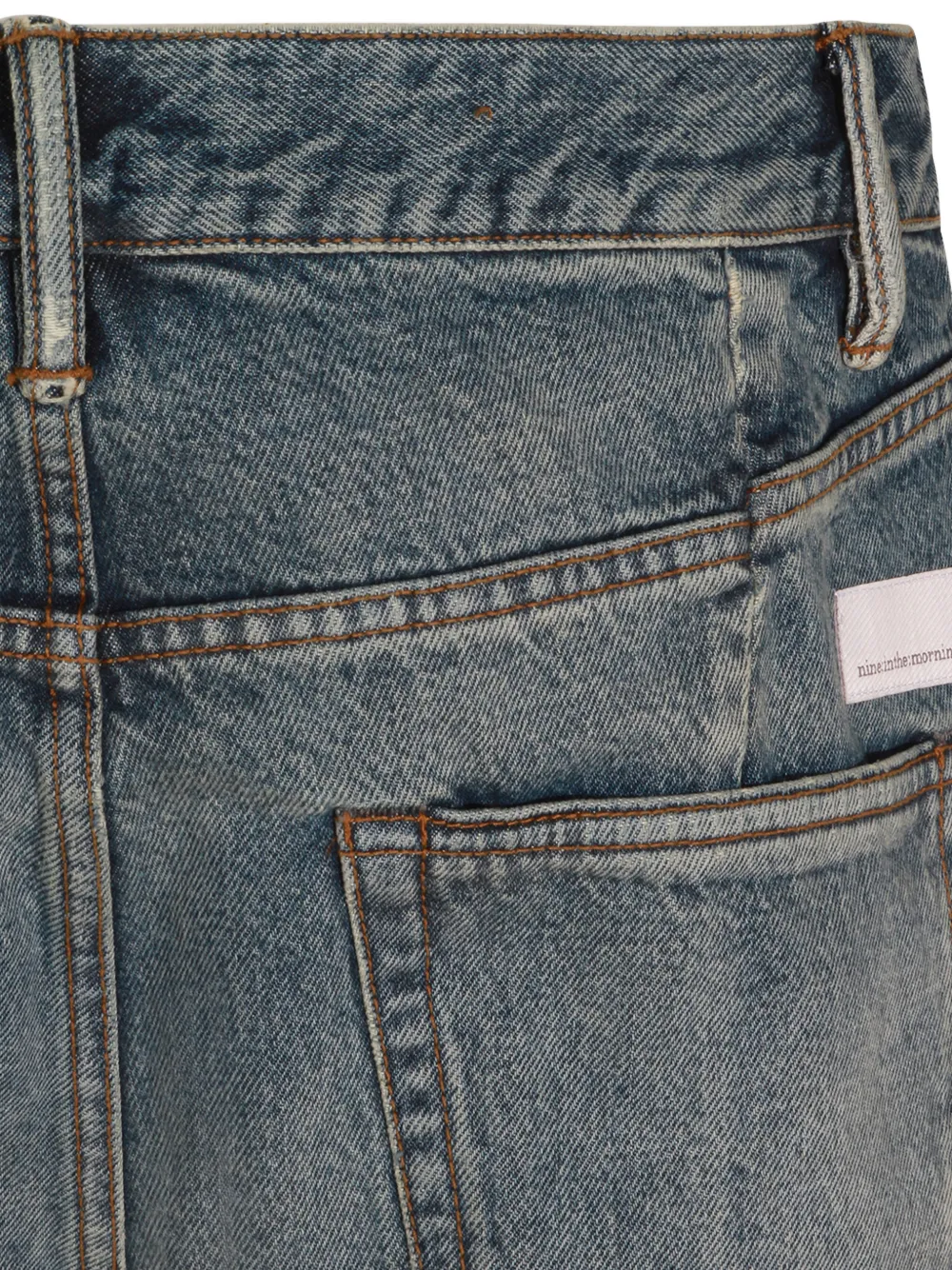 Nine In The Morning Jeans met vervaagd effect Blauw