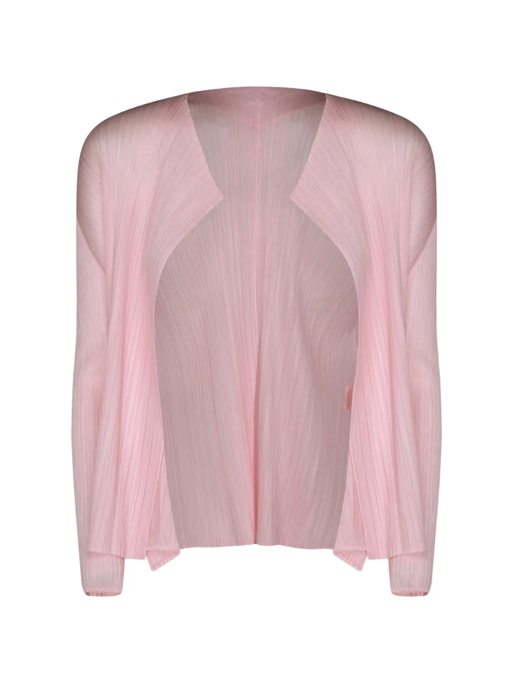 Pleats Please Issey Miyake plissé-effect cardigan - Rosa