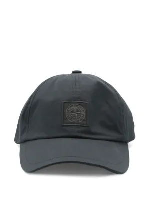 Stone Island logo-embroidered Cap | Black | FARFETCH
