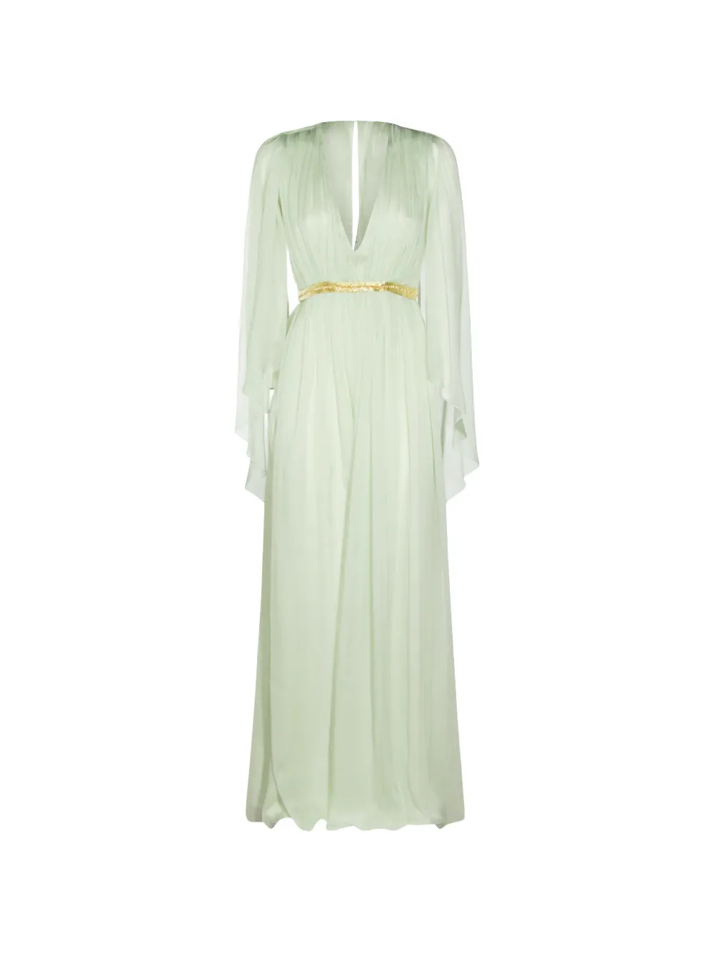 Alberta Ferretti shoulder-revealing gown - Verde