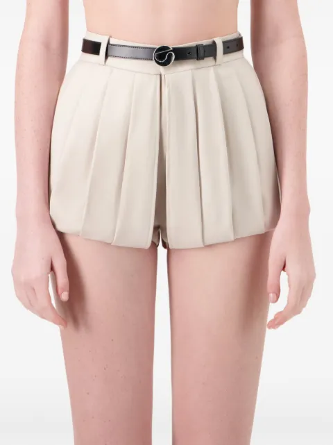Coperni pleated wool shorts