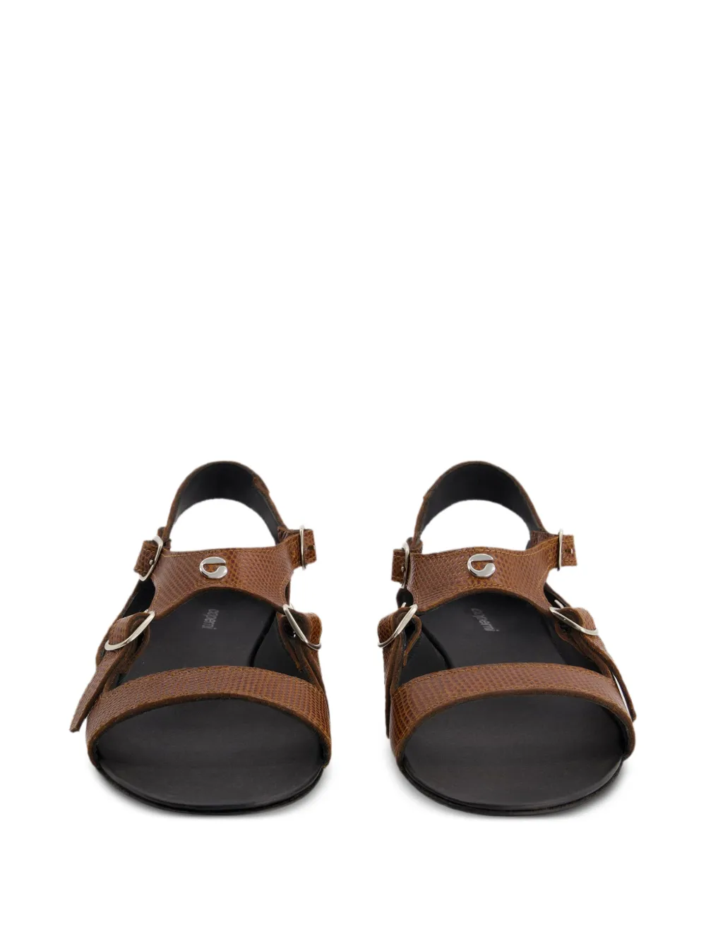 Coperni logo-plaque buckled sandals Bruin