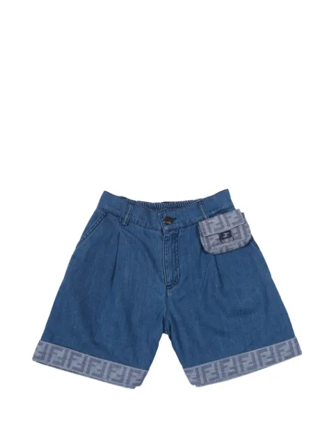 Fendi Kids shorts con trabillas