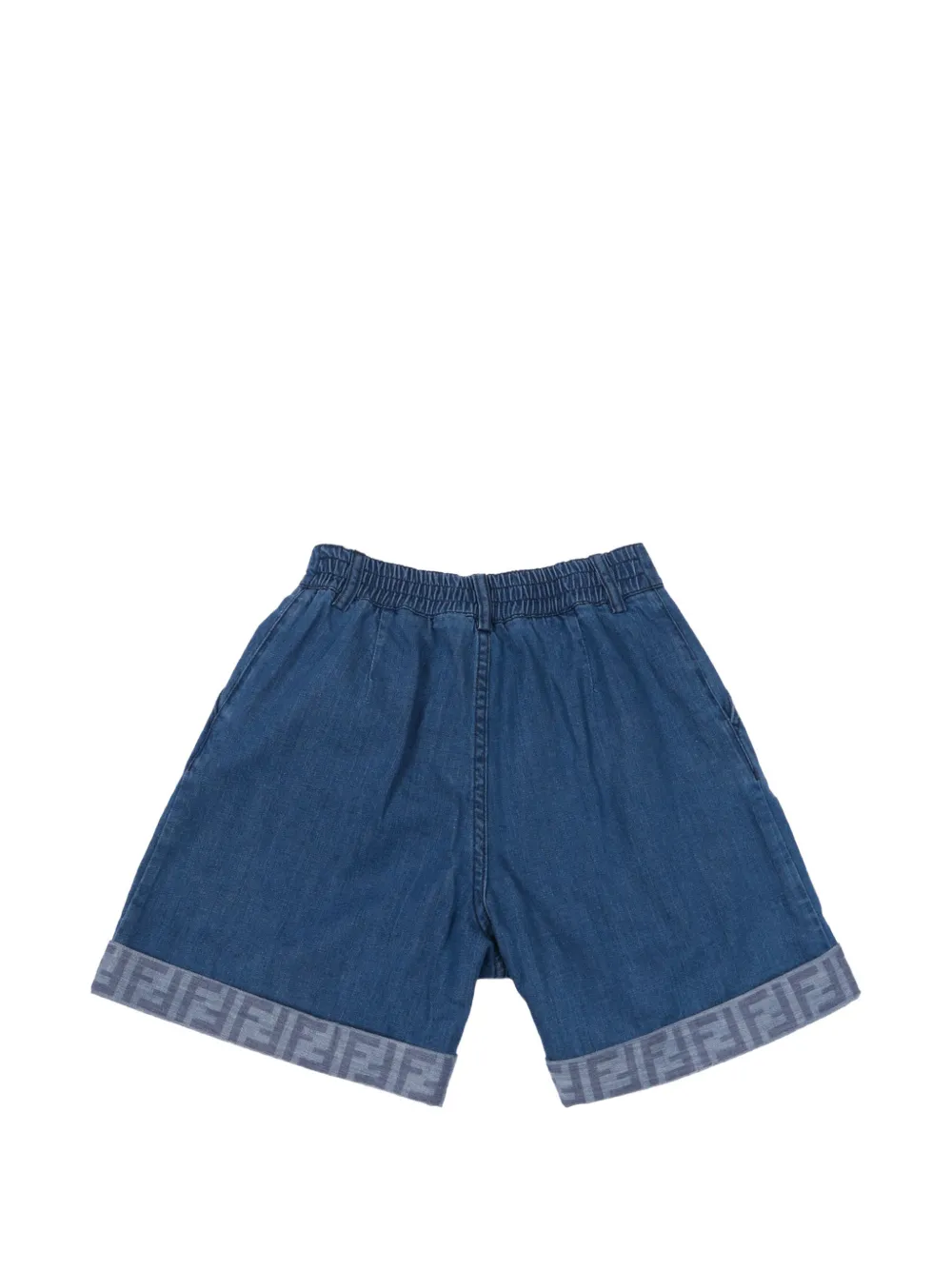 Fendi Kids Shorts met riemlussen Blauw