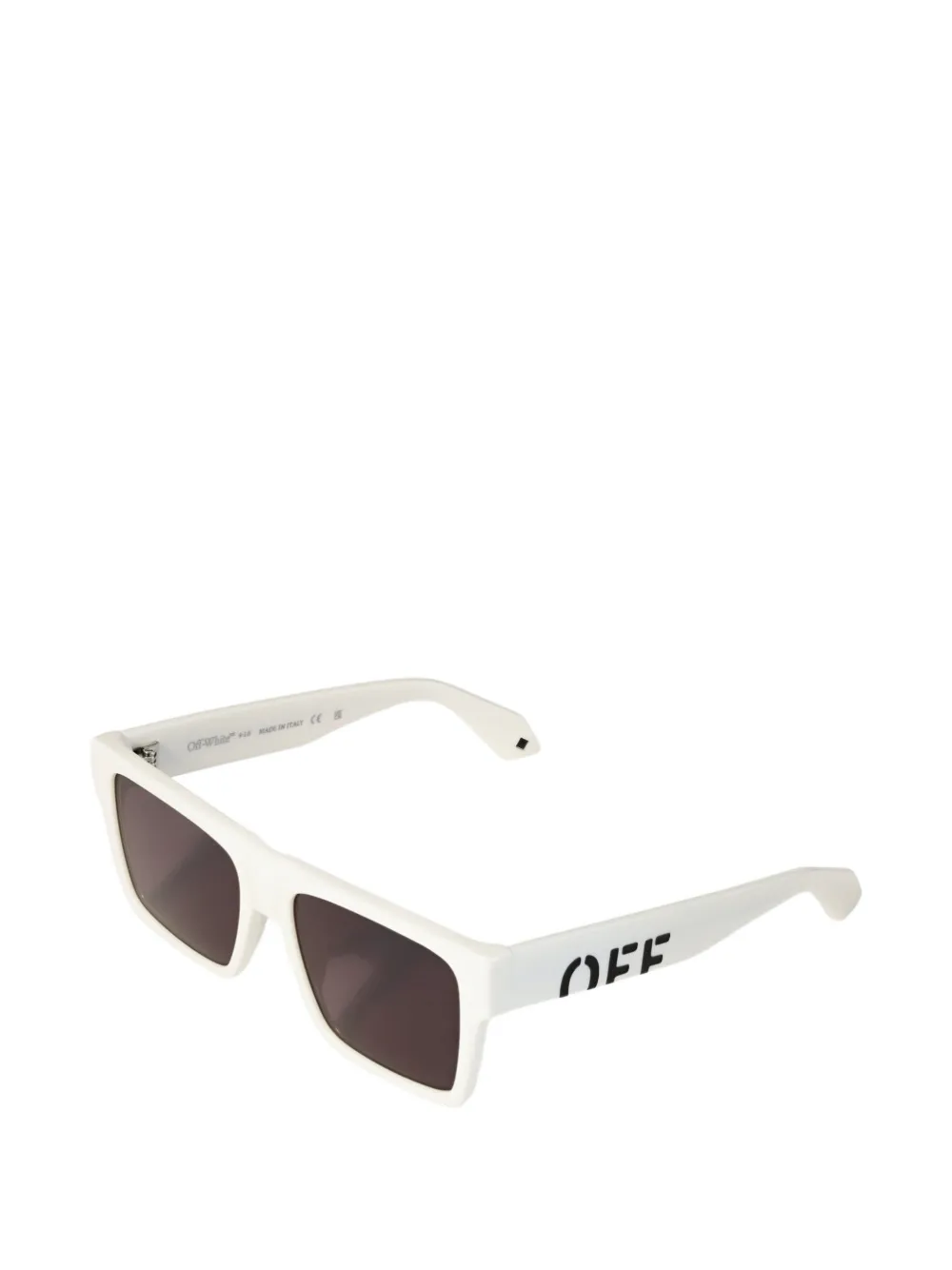 Off-White Eyewear Zonnebril met rechthoekig montuur Wit