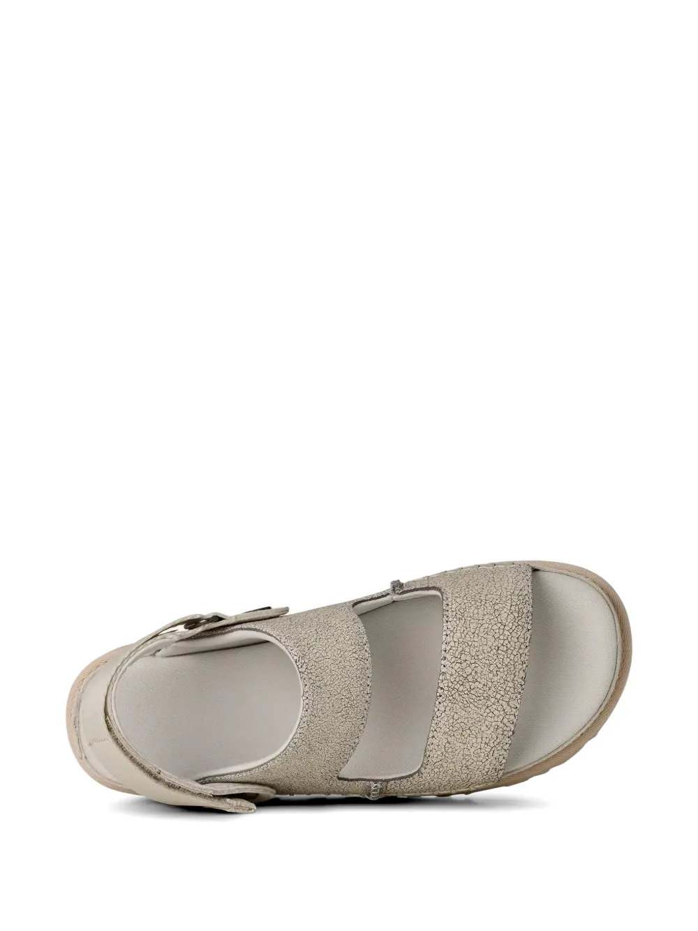 UGG Goldenstar crackle-effect sandals Beige