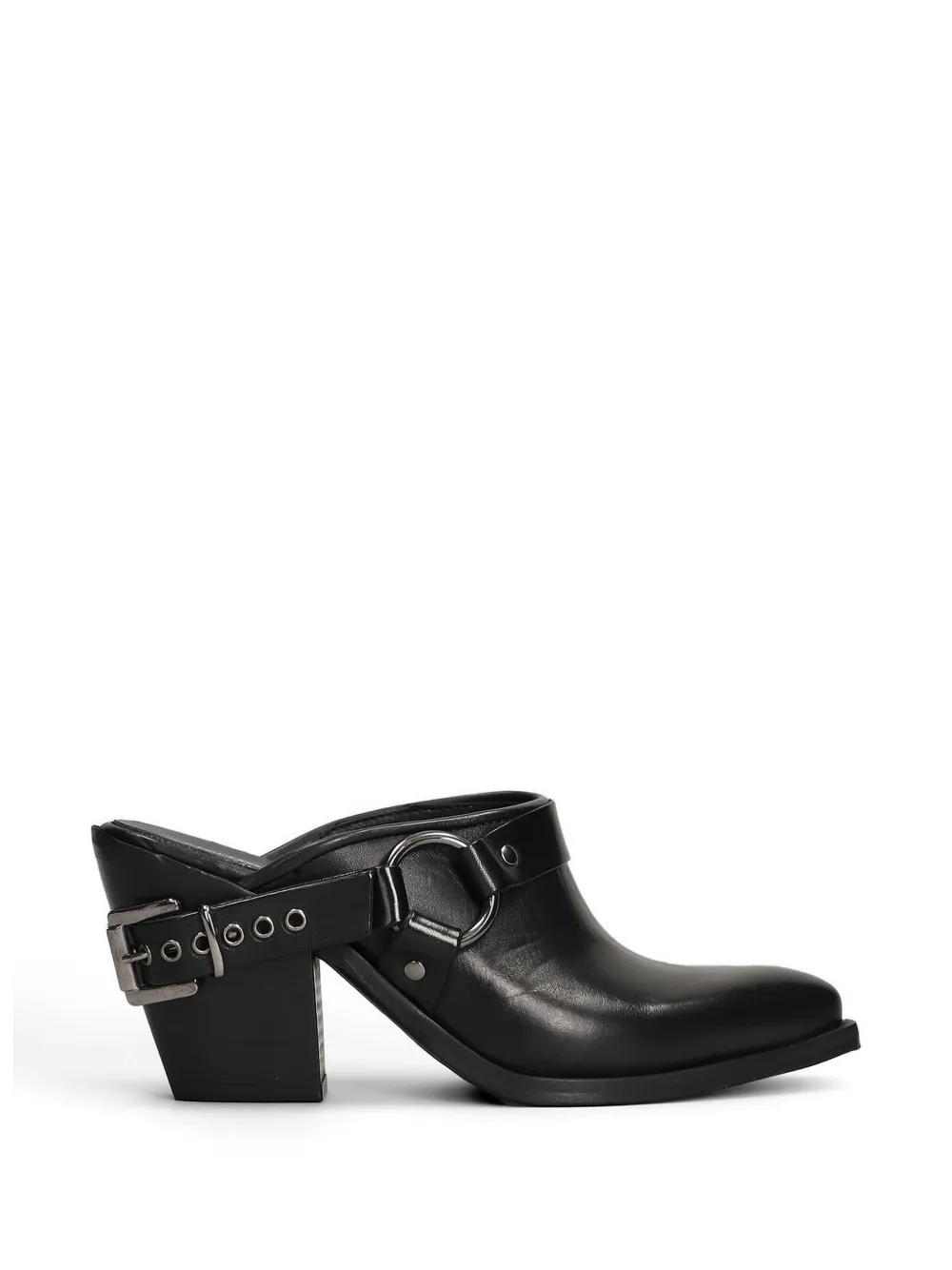 Metisse buckle-strap mules Zwart