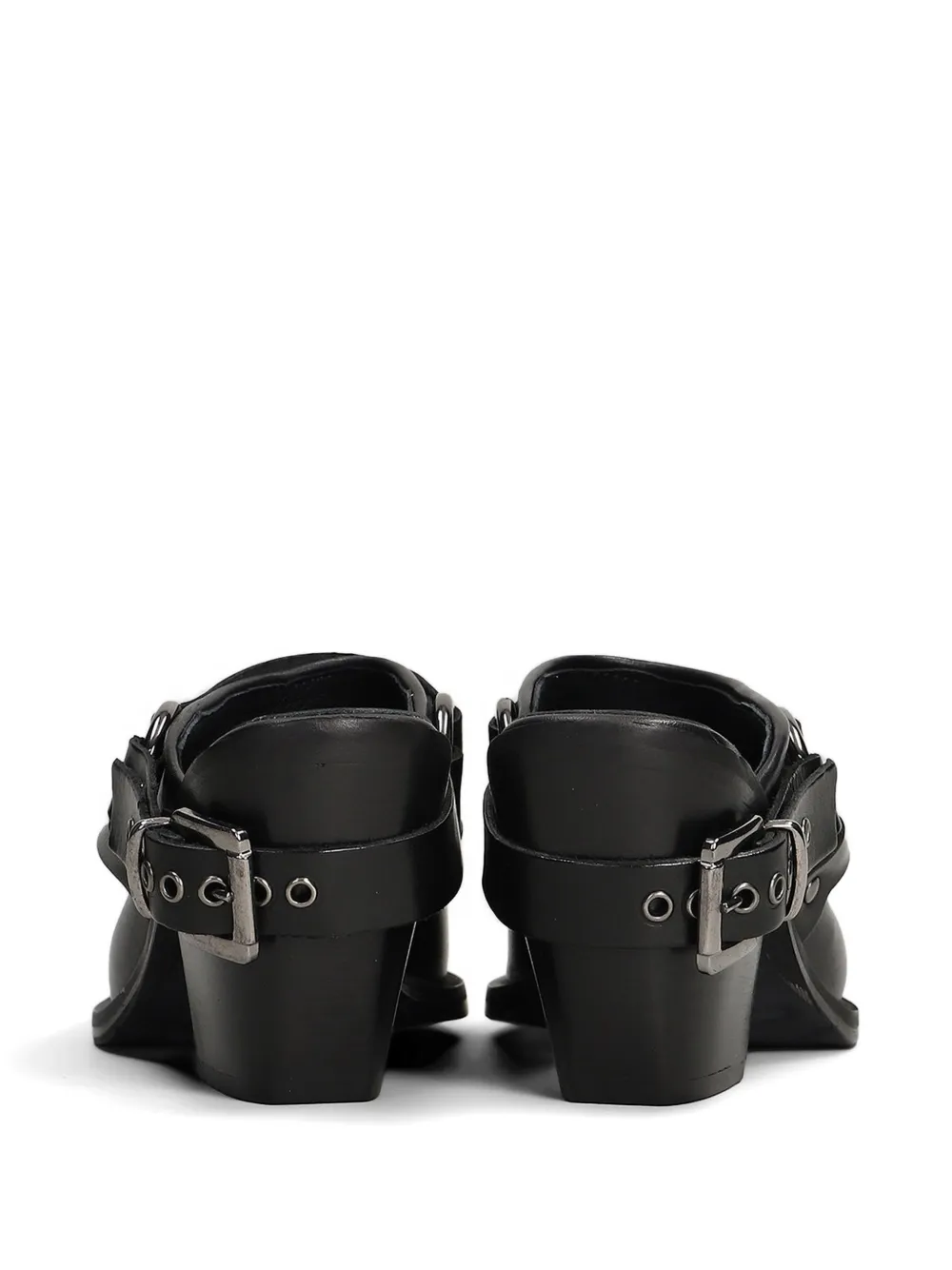 Metisse buckle-strap mules Zwart
