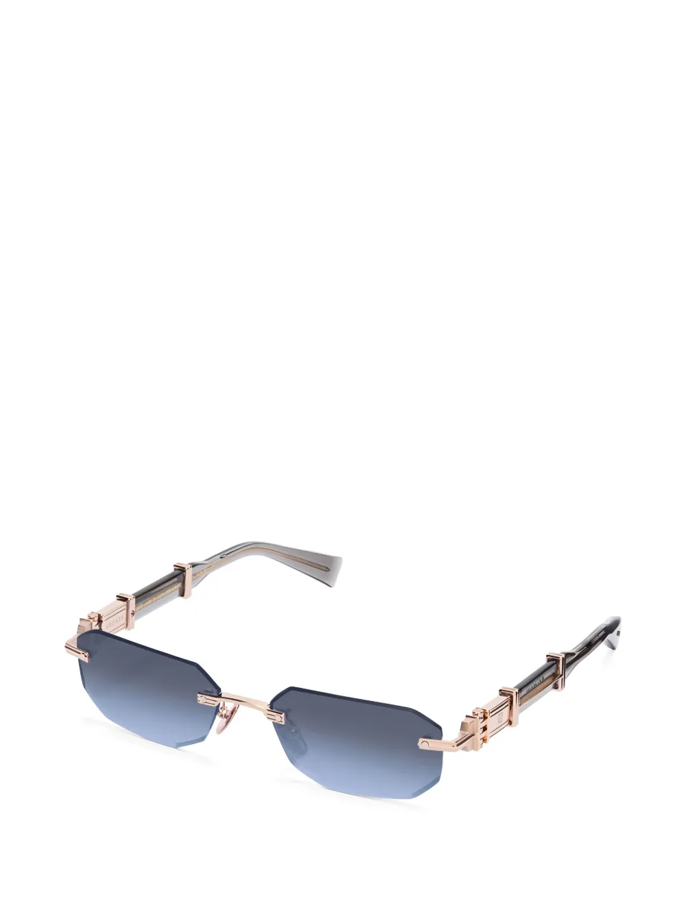 Balmain Eyewear Arcade zonnebril met geometrisch montuur Roze