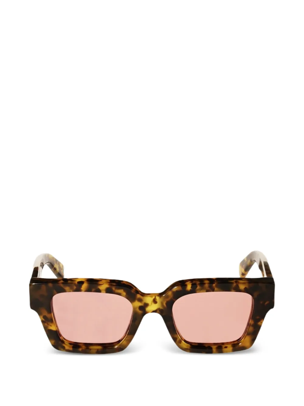 Off-White Eyewear Virgil tortoiseshell-effect sunglasses - Marrone