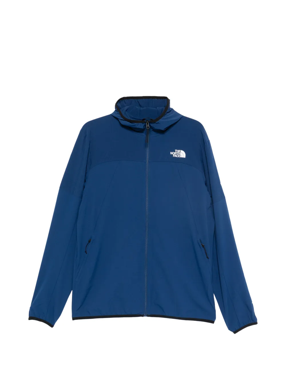 The North Face logo-print hooded jacket - Blu