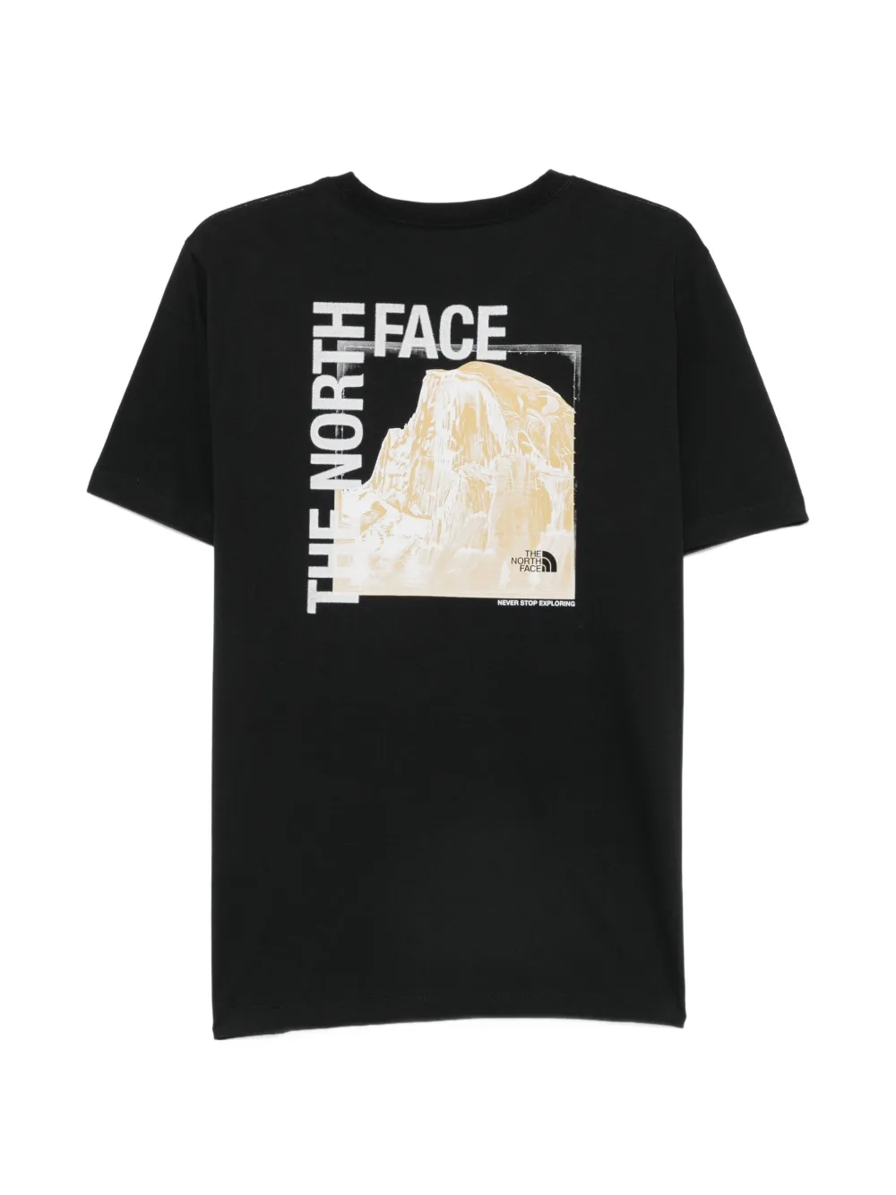 The North Face T-shirt met logoprint Zwart