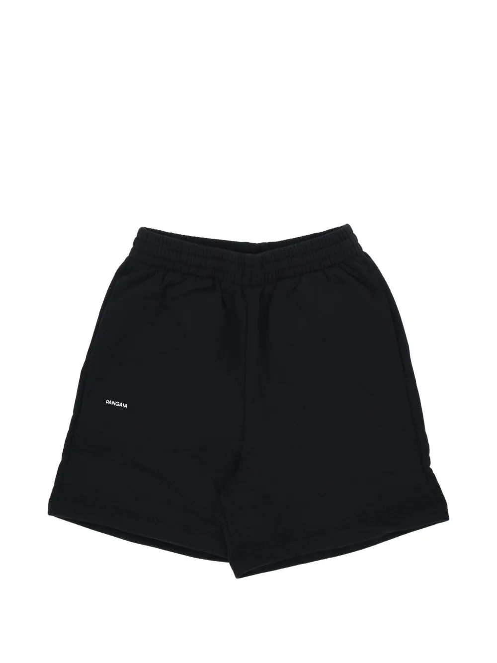Pangaia logo-print elasticated shorts - Schwarz