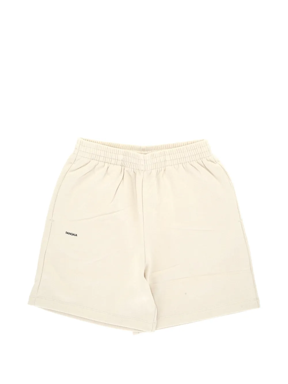 Pangaia logo-print elasticated shorts - Toni neutri