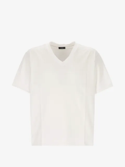 Hosio panelled V-neck jumper
