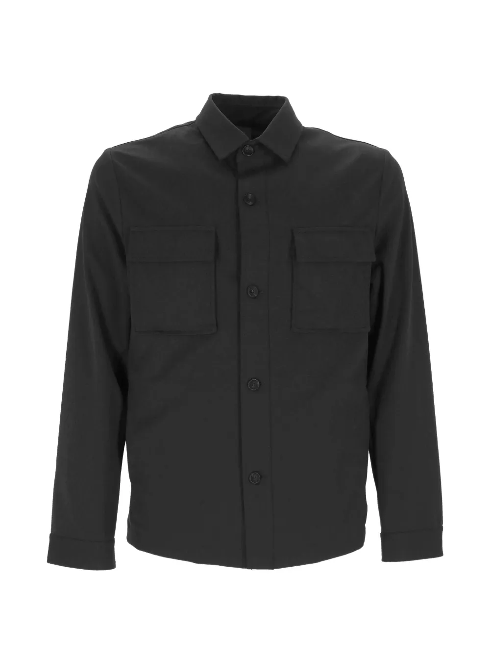 Hosio flap-pocket shirt jacket - Nero