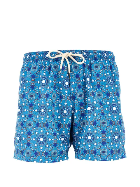 PENINSULA SWIMWEAR Rapallo tile-print swim shorts