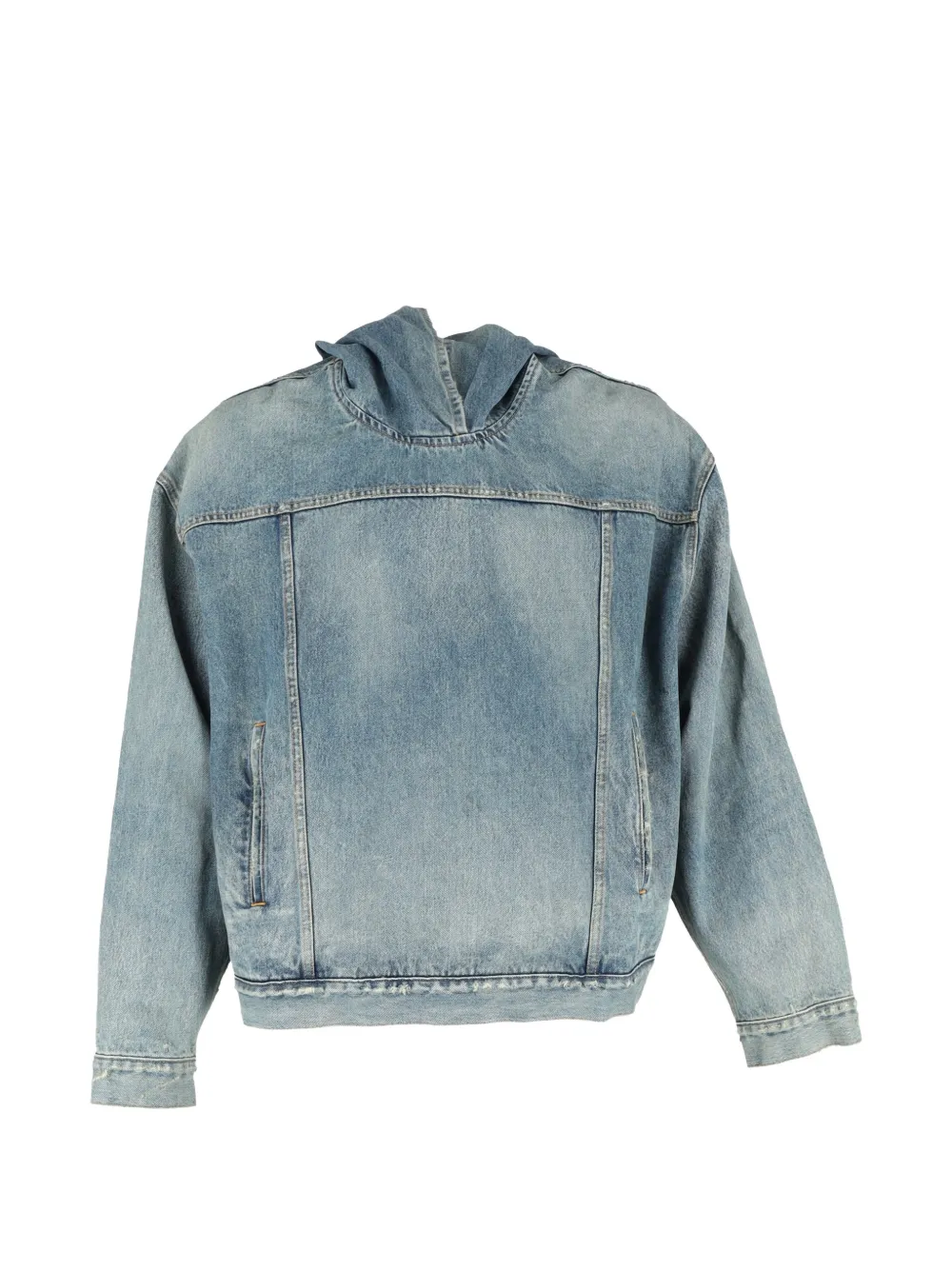 Balenciaga Pre-Owned hooded denim jacket - Blu