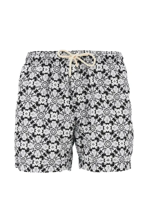 PENINSULA SWIMWEAR baroque-print drawstring swim shorts