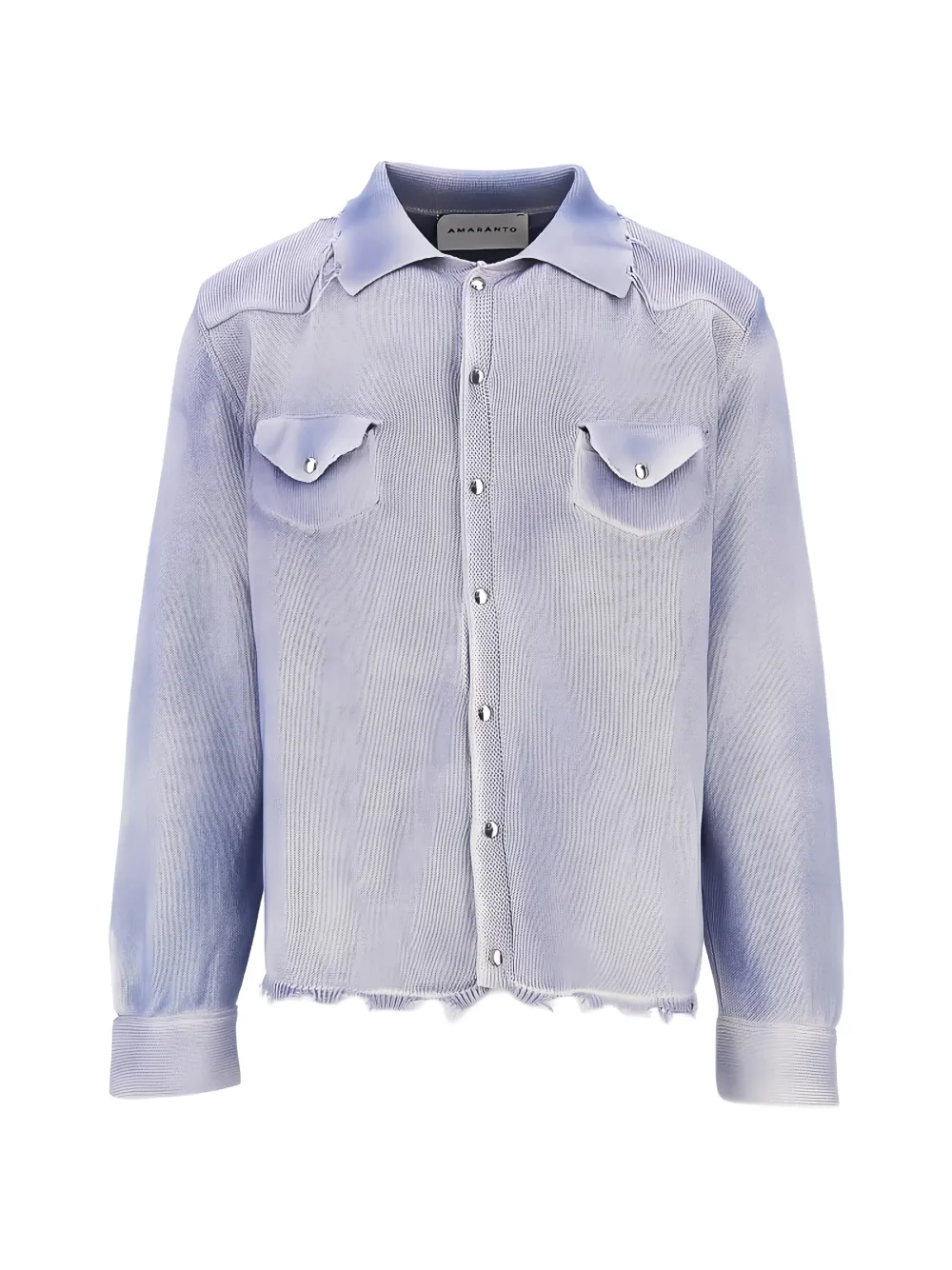 AMARÁNTO distressed-effect cardigan - Blau
