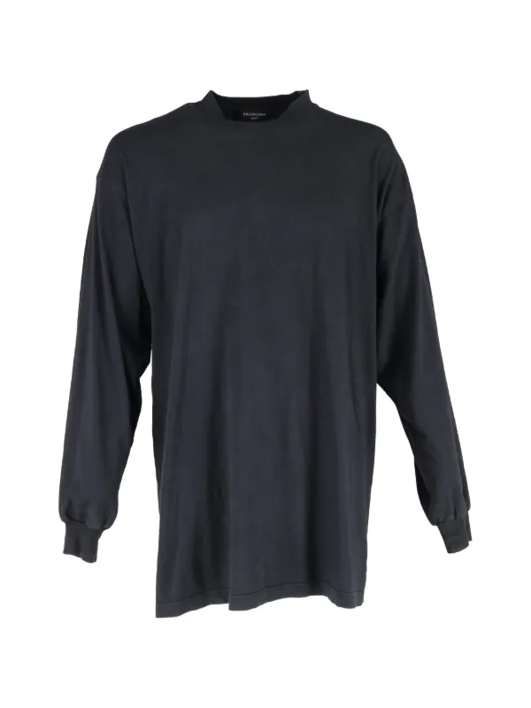 Balenciaga Pre-Owned 2023 ロングTシャツ | ブラック | FARFETCH JP