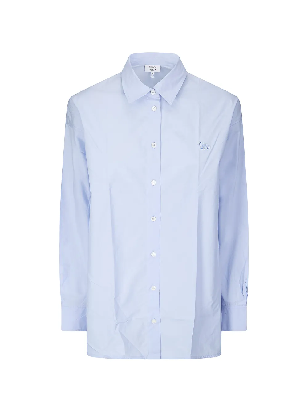 Maison Kitsuné Baby Fox patch shirt - Blu