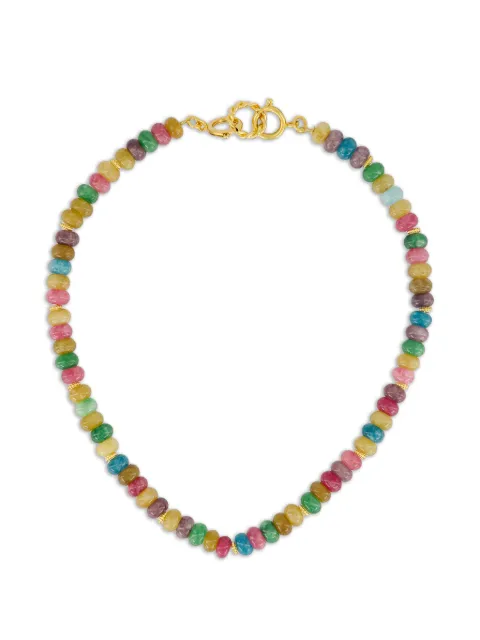 Sylvia Toledano beaded brass necklace