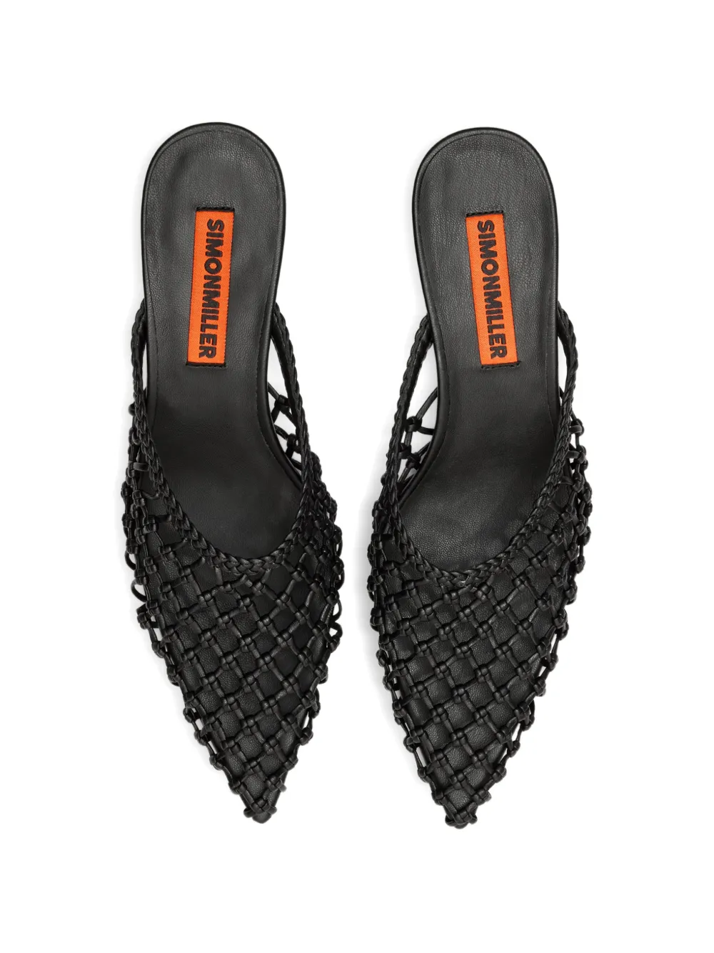 Simon Miller Gala knotted heeled mules Zwart