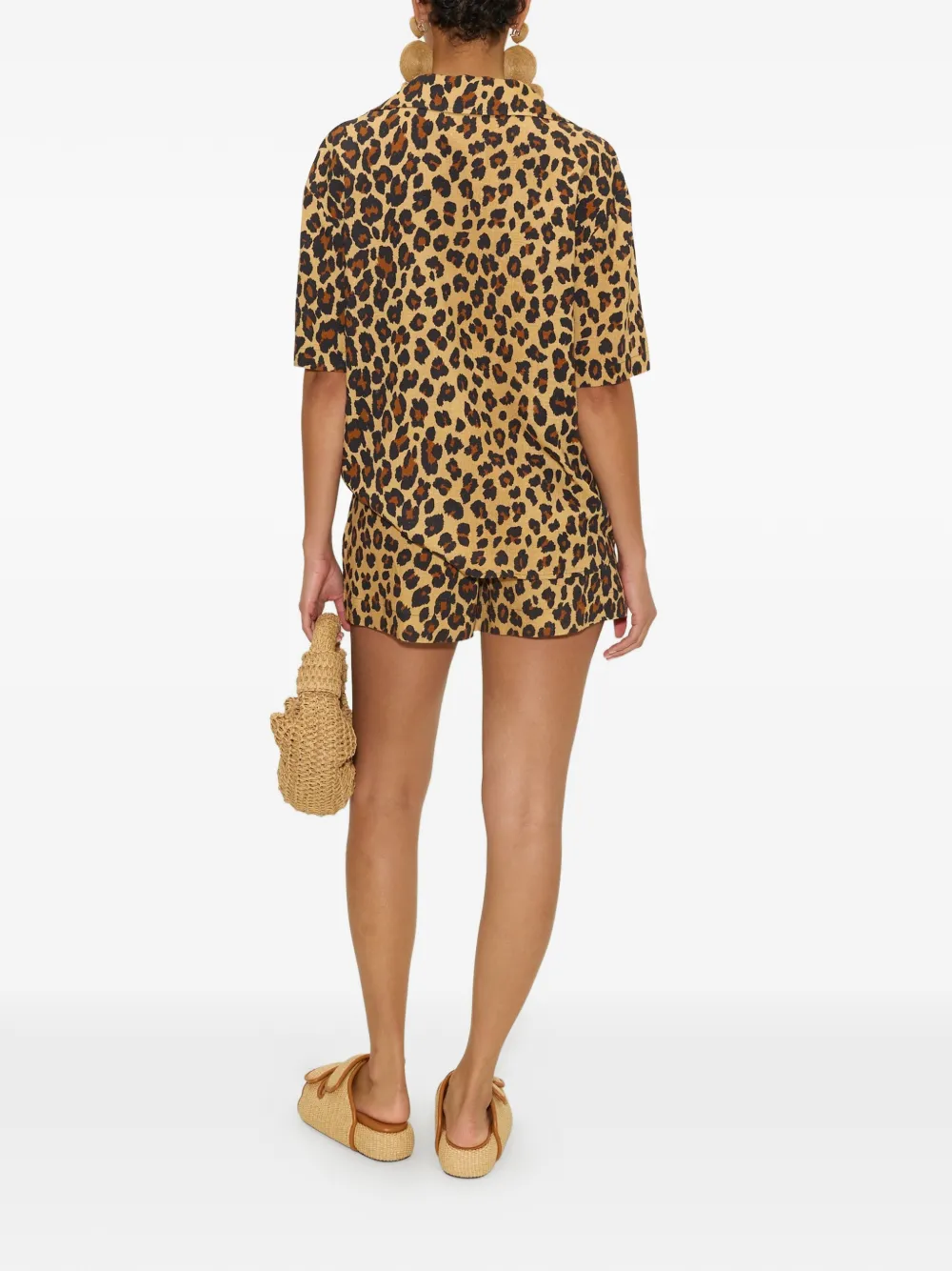 Simon Miller Bia blouse met luipaardprint Beige
