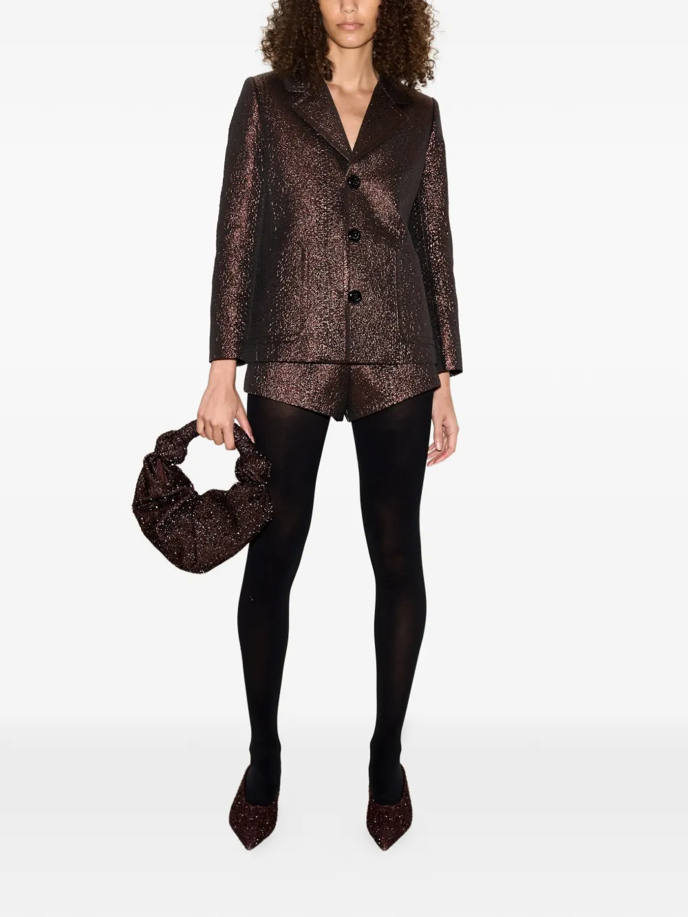 Simon Miller Fleur metallic shorts Bruin