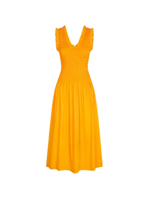 Simon Miller Zini V-neck sleeveless cotton midi dress