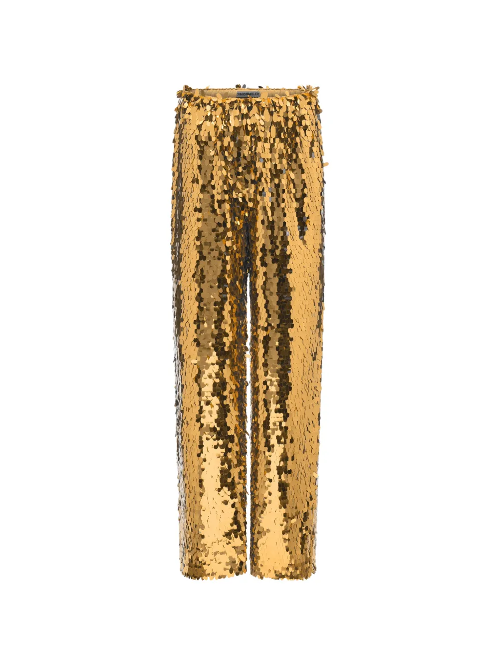Simon Miller Nella sequin-embellished wide-leg trousers - Oro