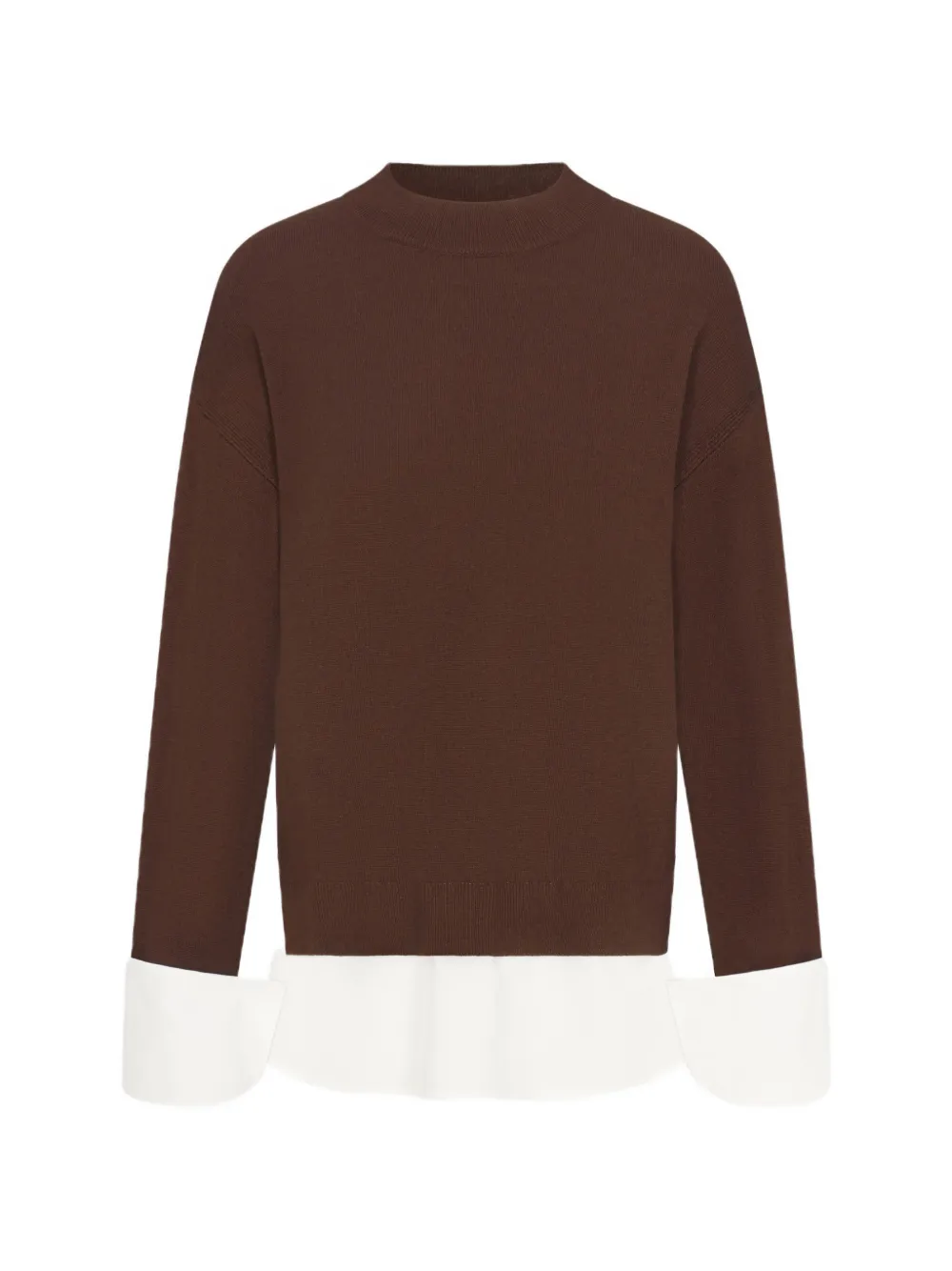 Simon Miller Pip Poplin combo sweater - Marrone