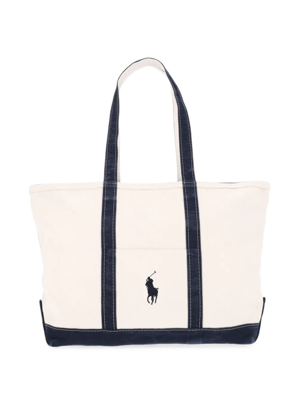 Polo Ralph Lauren Big Pony canvas shopper Beige