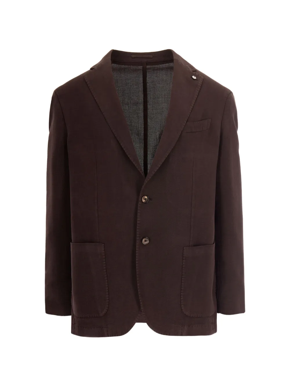 L.B.M. 1911 single-breasted blazer - Marrone