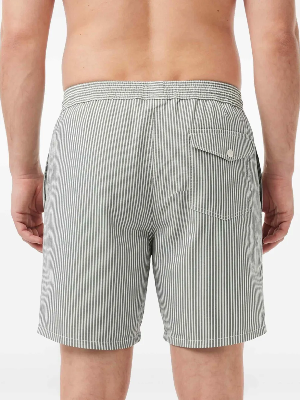 Lacoste Gestreepte zwembroek Groen