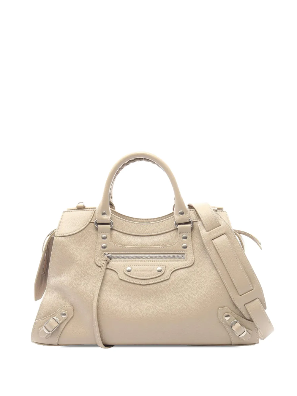 Balenciaga Pre-Owned 2018-2026 Grained Calfskin Neo Classic City satchel - Toni neutri