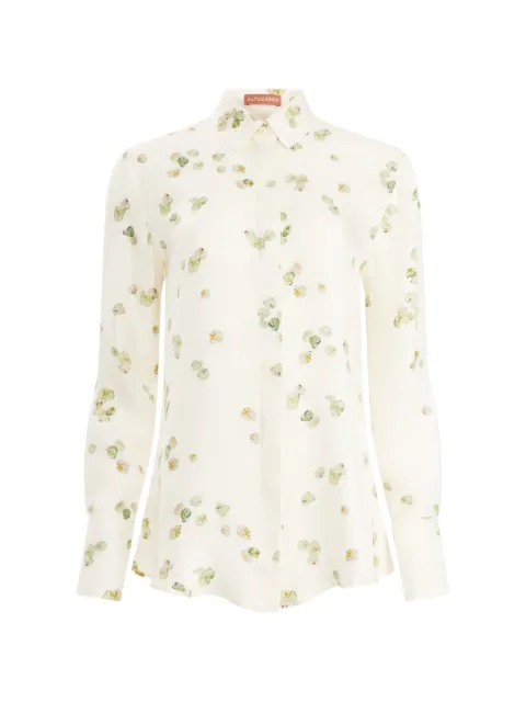 Altuzarra petal-print silk shirt