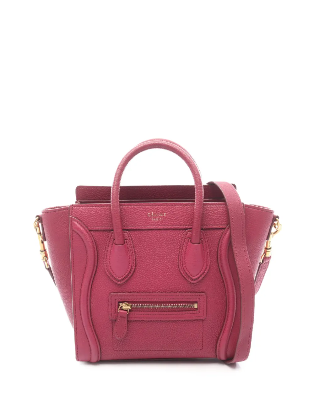 Celine Pre-Owned 2010-2026 Nano Leather Luggage Tote satchel - Rosa